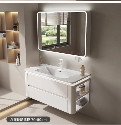 Led Light Ensuite Bathroom Cabinet Basin Designs Mirror