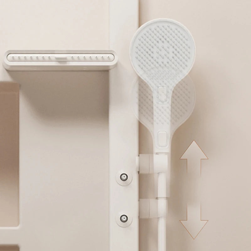 Gun Grey Bathroom Shower System Shoulder Waist Spouts