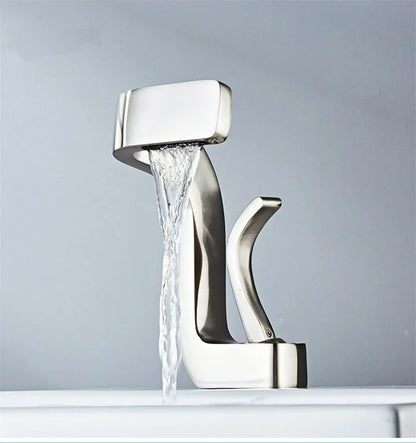 Bathroom Faucet Brass Gold White Bathroom Basin Faucet