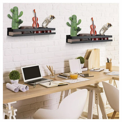 Stainless Steel Floating Shelf Rustproof Wall Mounted Nail-Free