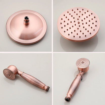 Kemaidi Antique Copper Bathroom Shower Rainfall Bath Shower
