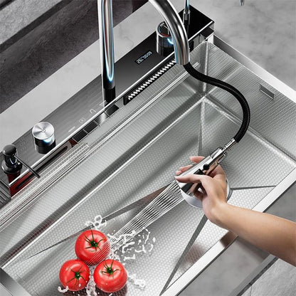 Nano Black Sink Large Slot Integrated Digital Display