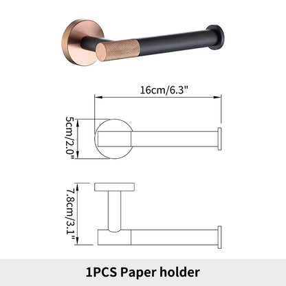 Rose Gold Bathroom Hardware Towel Bar Rack Shelf