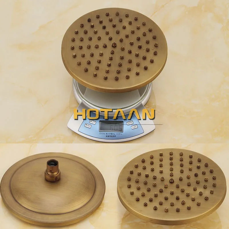 Wall Mounted Mixer Valve Rainfall Antique Brass Shower