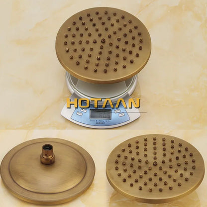 Wall Mounted Mixer Valve Rainfall Antique Brass Shower