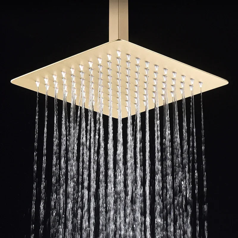 Square Rain Shower Head 304 Stainless Steel Ceiling