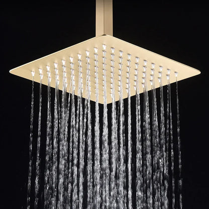Square Rain Shower Head 304 Stainless Steel Ceiling