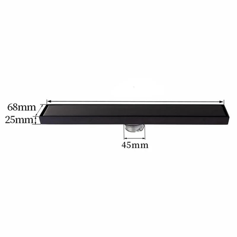600 To 1000mm Black/Gold/Gunmetal Gray Long Strip Floor