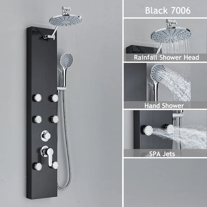 Luxury Led Shower Panel Spa Massage Jet Shower