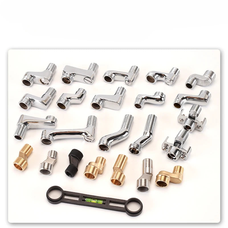 2pcs Brass Shower Faucet Shower Thickened Variable Diameter