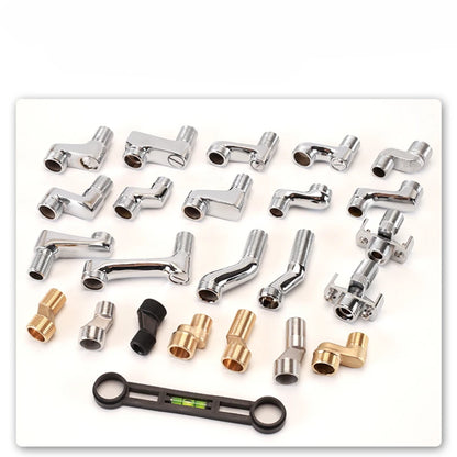 2pcs Brass Shower Faucet Shower Thickened Variable Diameter
