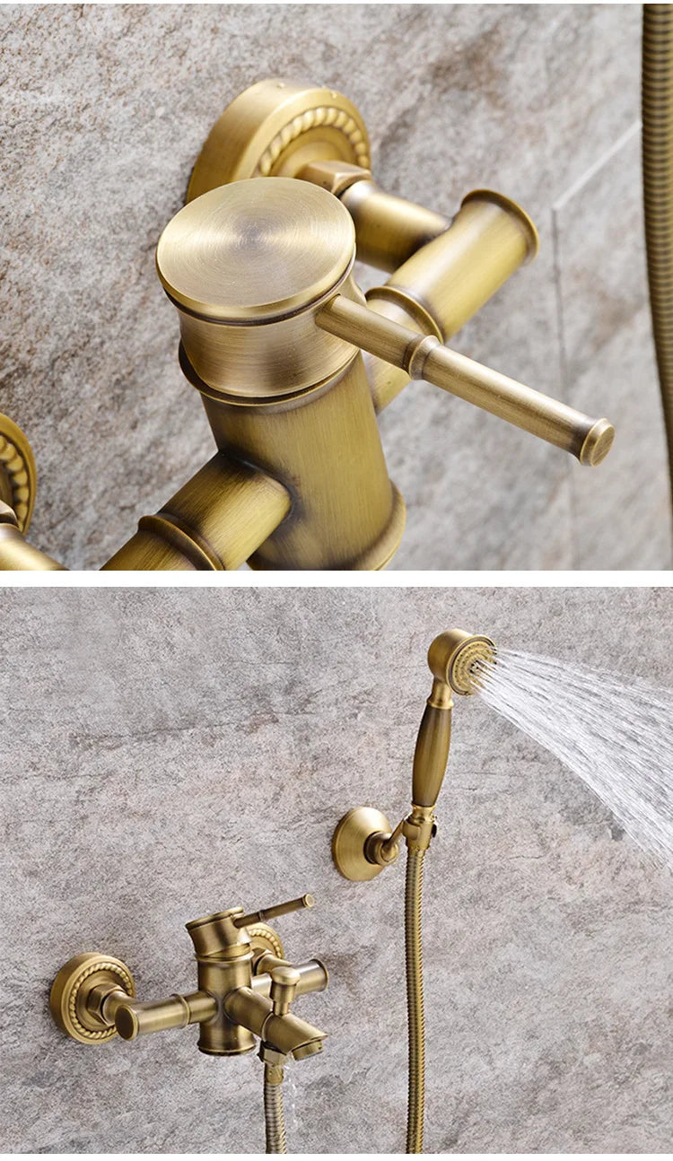 Antique Bathroom Shower Faucet Cold Bathtub Mixer Crane
