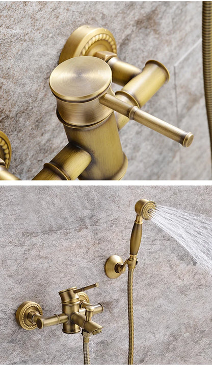 Antique Bathroom Shower Faucet Cold Bathtub Mixer Crane