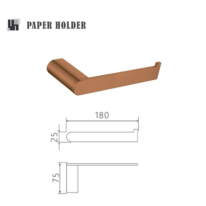 Rose Gold Bathroom Wall Mount Shelf Toilet Bath