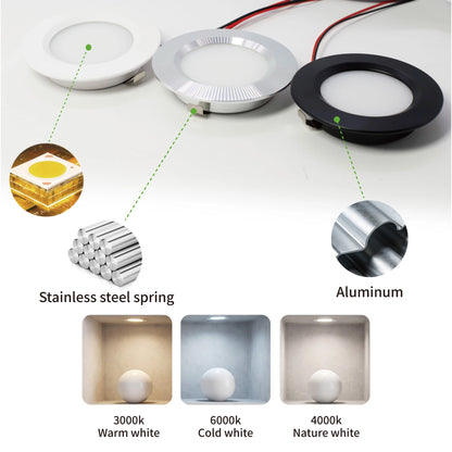 Led Recessed Spotlight 12v Lamp Ac110 220v Driver