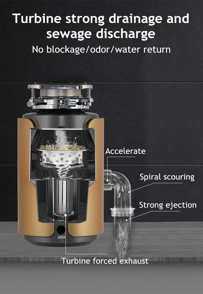 Super Quiet Sink Garbage Disposal Food Waste Disposer