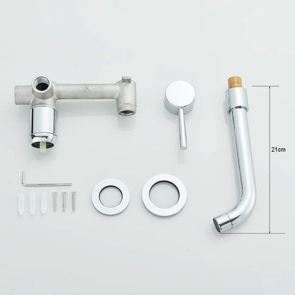 Matte Black Basin Faucet Brass White Bathroom Sink