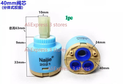 1pcs 28mm/35mm/40mm Water Mixer Tap Faucet Cartridge Ceramic