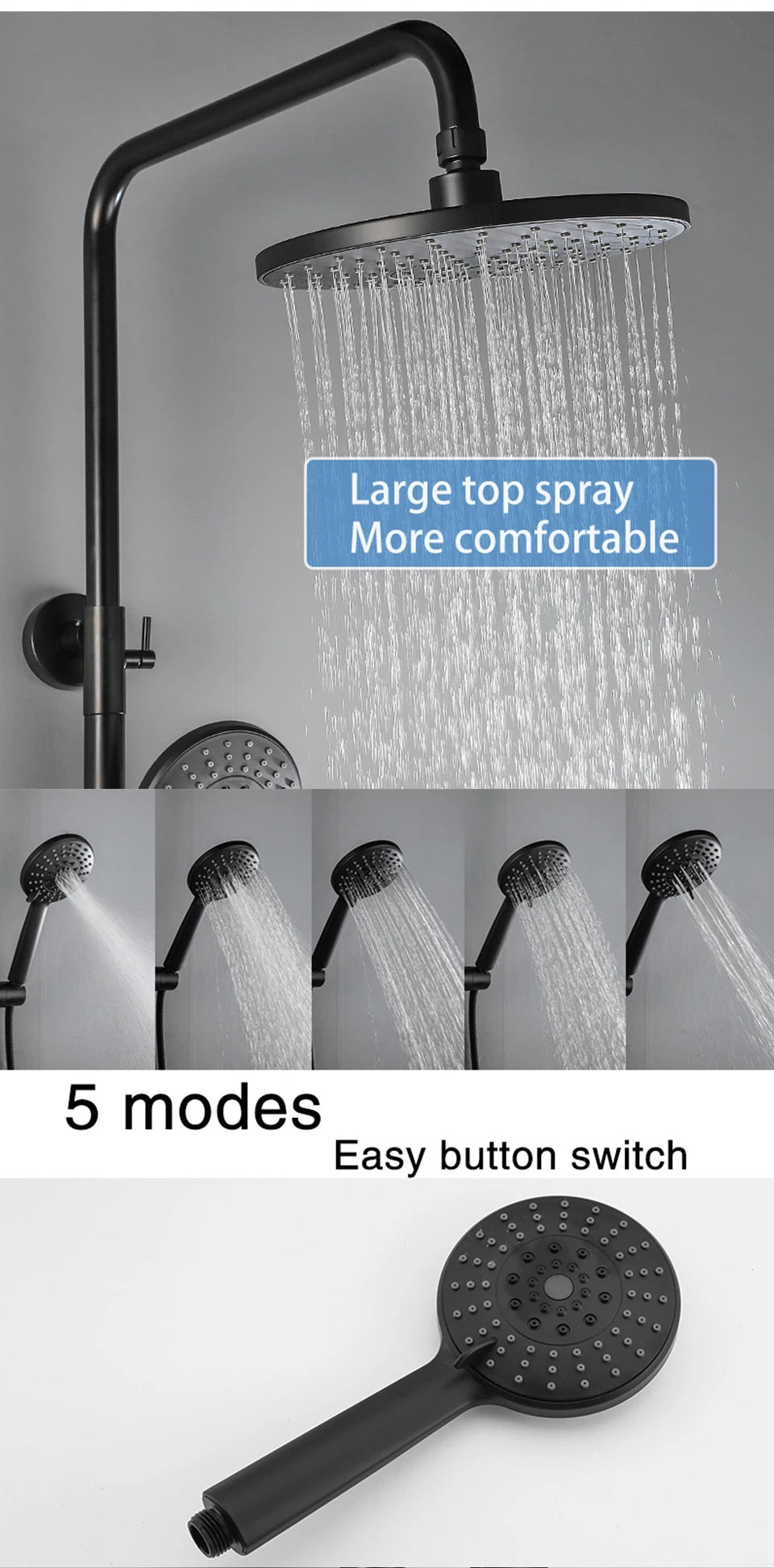 Ula Bathroom Shower Faucet Mixer Bathtub Shower Mixer