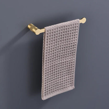 Brushed Gold Bathroom High Quality Brass Knurled Towel