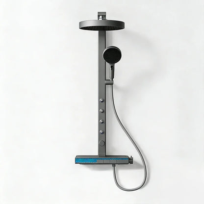 Luxury Spa Jet Shower System Led Display Copper