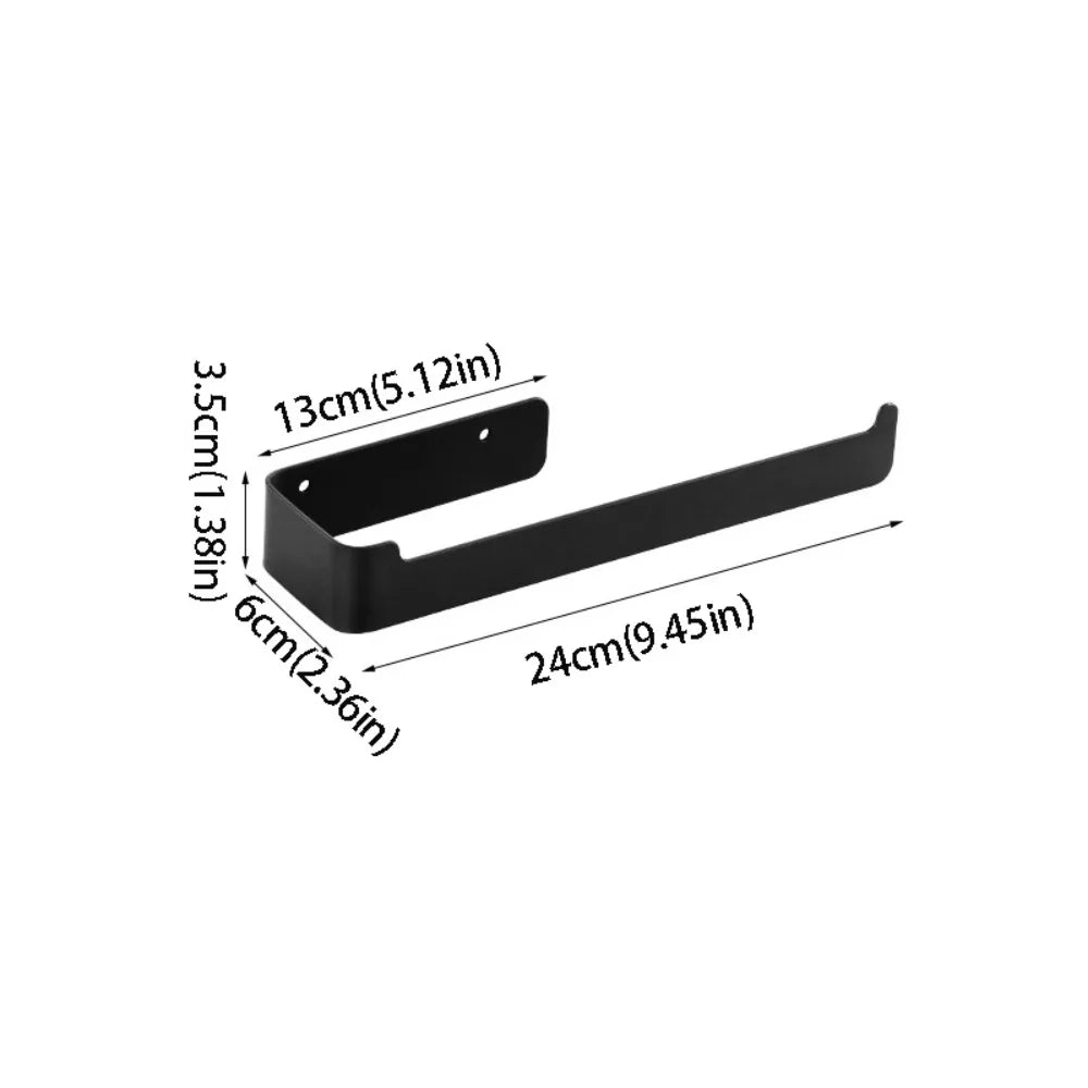 Robe Hook Golden Finish Towel Holder Black Finish