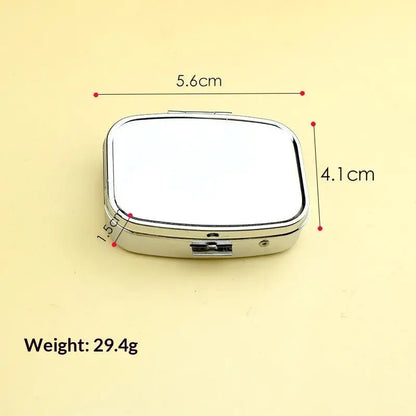Multi Compartment Mini Jewelry Display Case Mirror Storage
