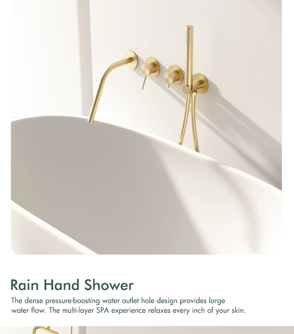 Shower Faucet Concealed Box Hand Shower Long Nose