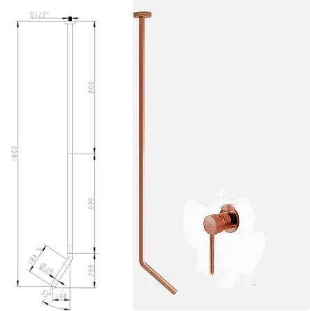 Ceiling Faucet Wall Style Bathroom Mixer Cold Ceiling
