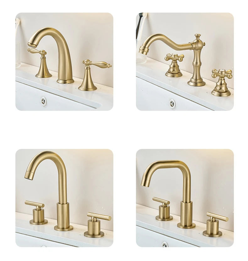 Nordic Style Basin Faucet Holes Bathroom Sink Faucet