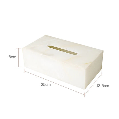White Onyx Natural Marble Bathroom Luxury Soap Dispenser