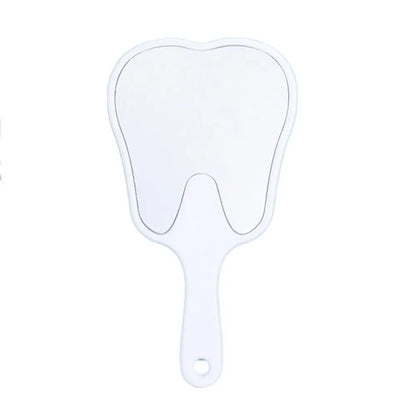 Durable Plastic Tooth-Shaped Mirror Mini Lightweight Handheld
