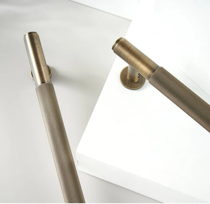 Dooroom Antique Brass Door Double Sided Knurled Pull