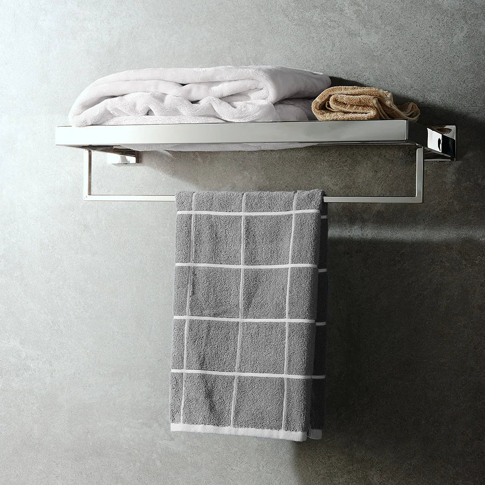 Stainless Steel Bathroom Hardware Mirror Chrome Polished Towel