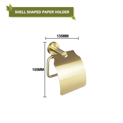 Brushed Gold Wall Mount Shelf Toilet Bath Hardware