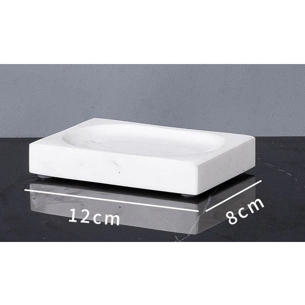 Volakos White Natural Marble Bathroom Minimalism Soap Dispenser