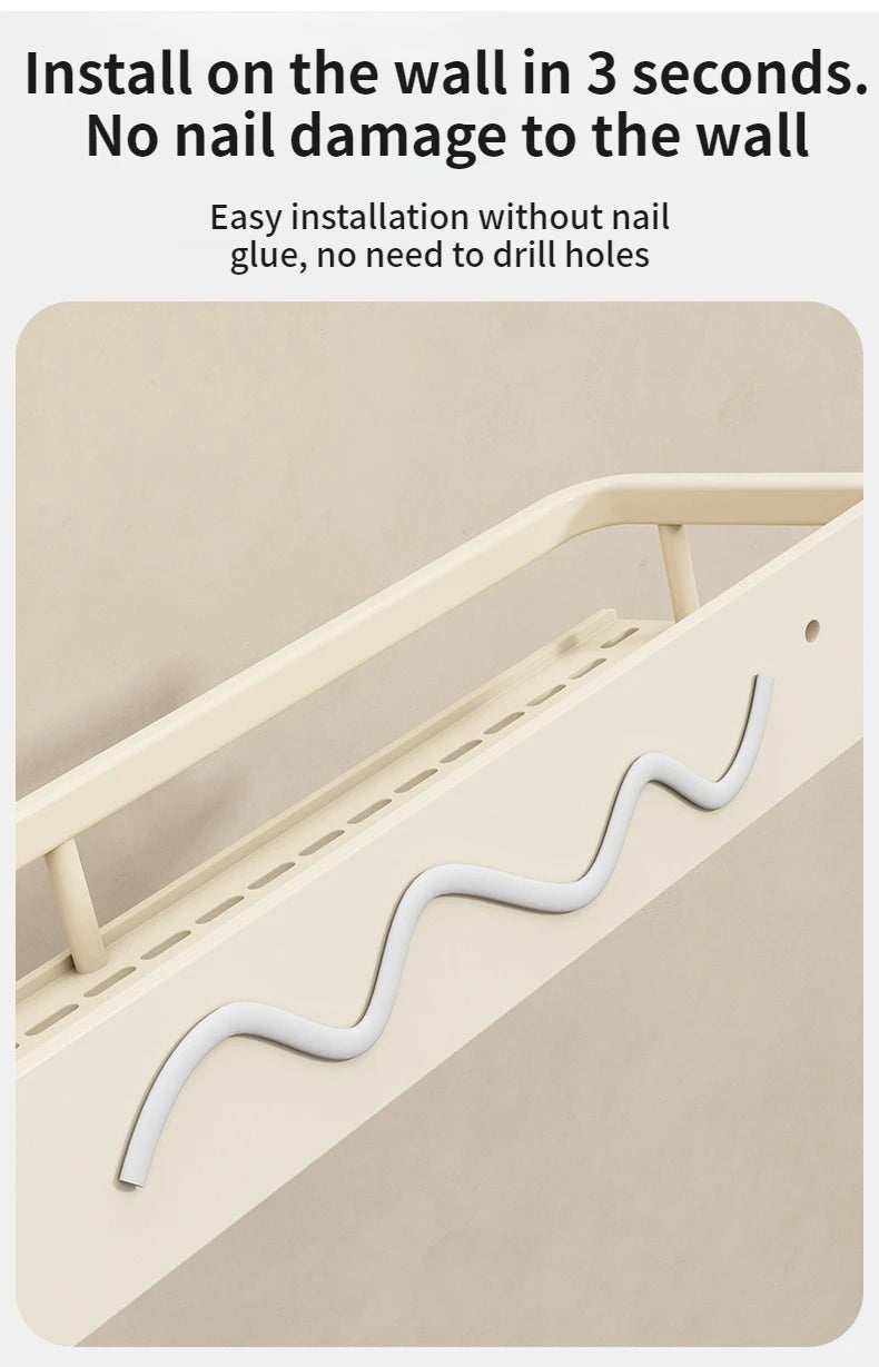 Yellow White Corner Shelf Bathroom Rack Shelf Organiser