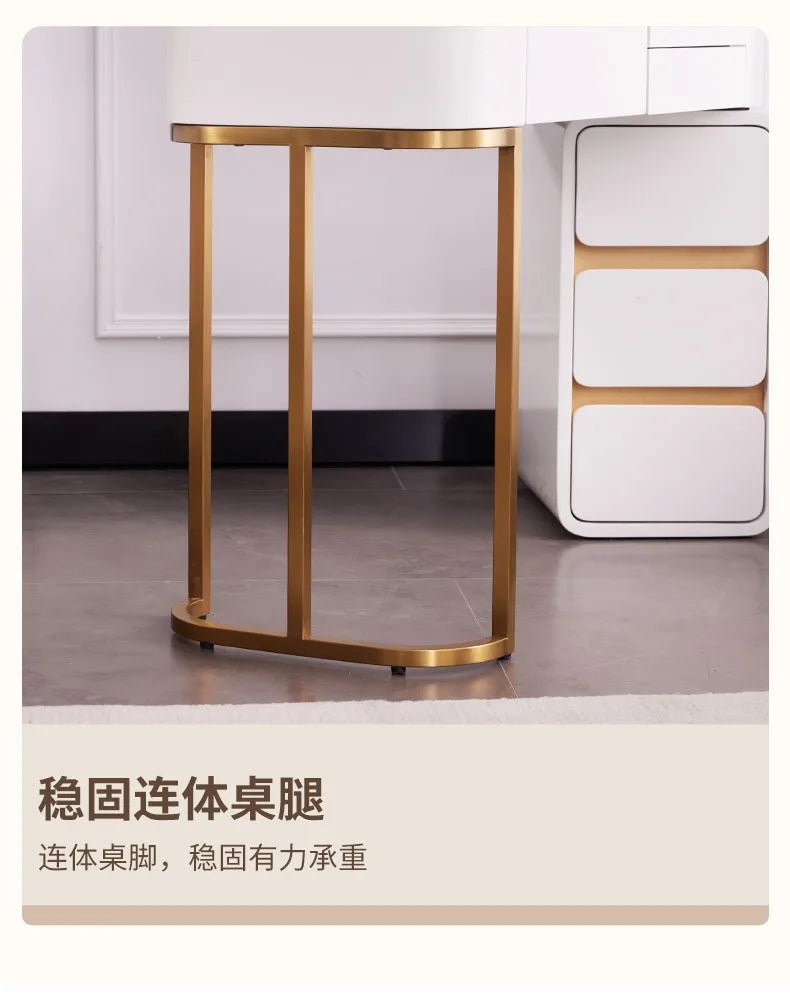 White Modern Vanity Table Living Room Makeup Vanity