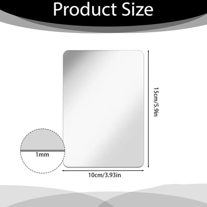 15 10cm Rectangle Acrylic Tape Backing Adhesive Locker