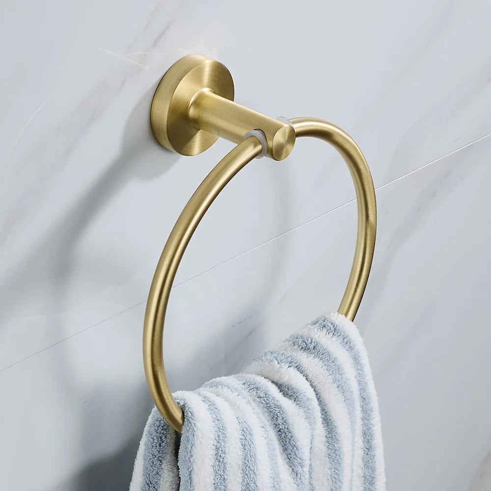 Bathroom Towel Ring Hook Hardware Storage Holder 304