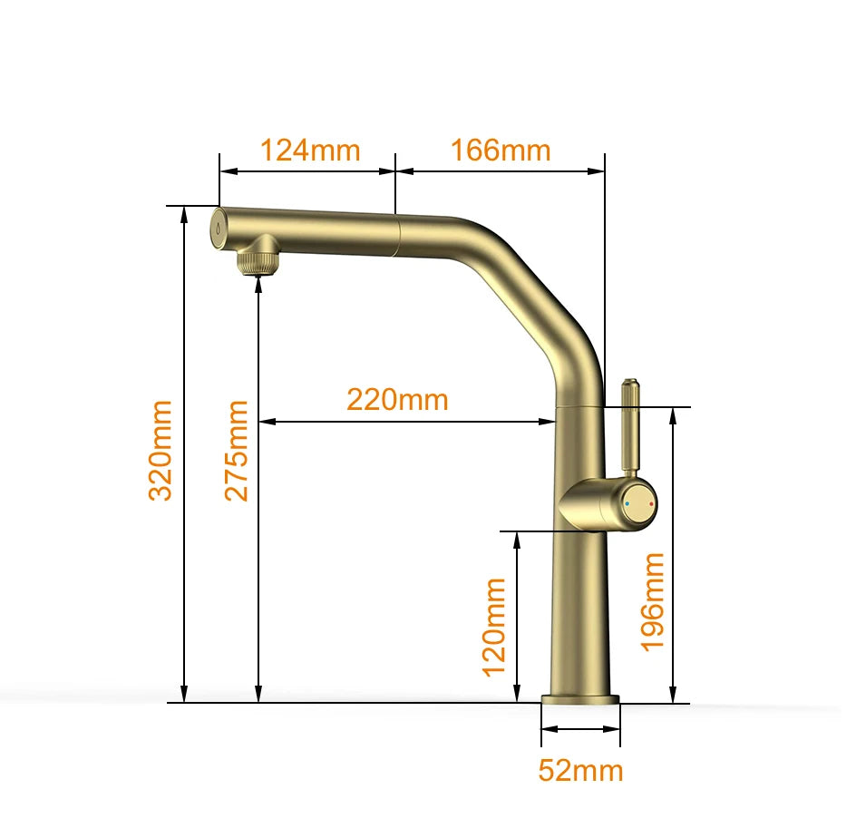Vgx Faucet Dual Spout Pure Drinking Water Tap