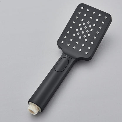Black Brass Shower Faucet Sets Rainfall Bathtub Tap