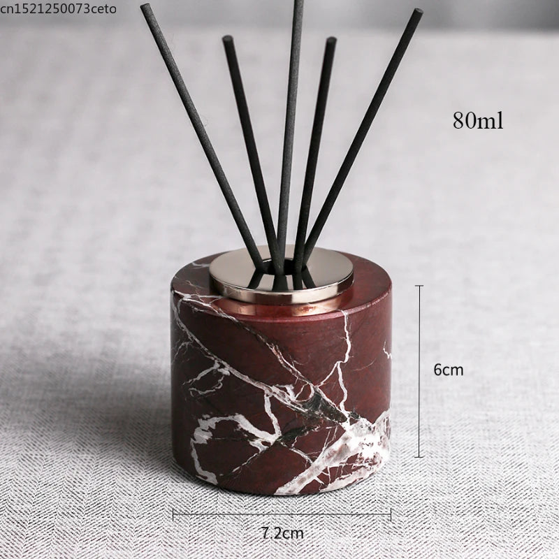 Natural Purple Red Marble Bathroom Lotion Bottle Toothbrush