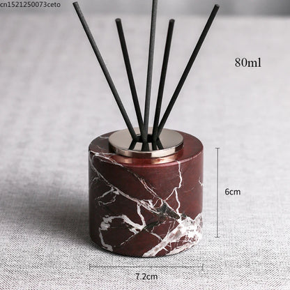 Natural Purple Red Marble Bathroom Lotion Bottle Toothbrush