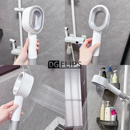 Luxury Filter Shower Head High Output Carbon Fiber