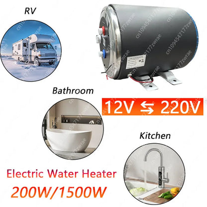 12v 220v Rv Boiler 1500w Universal Water Heater
