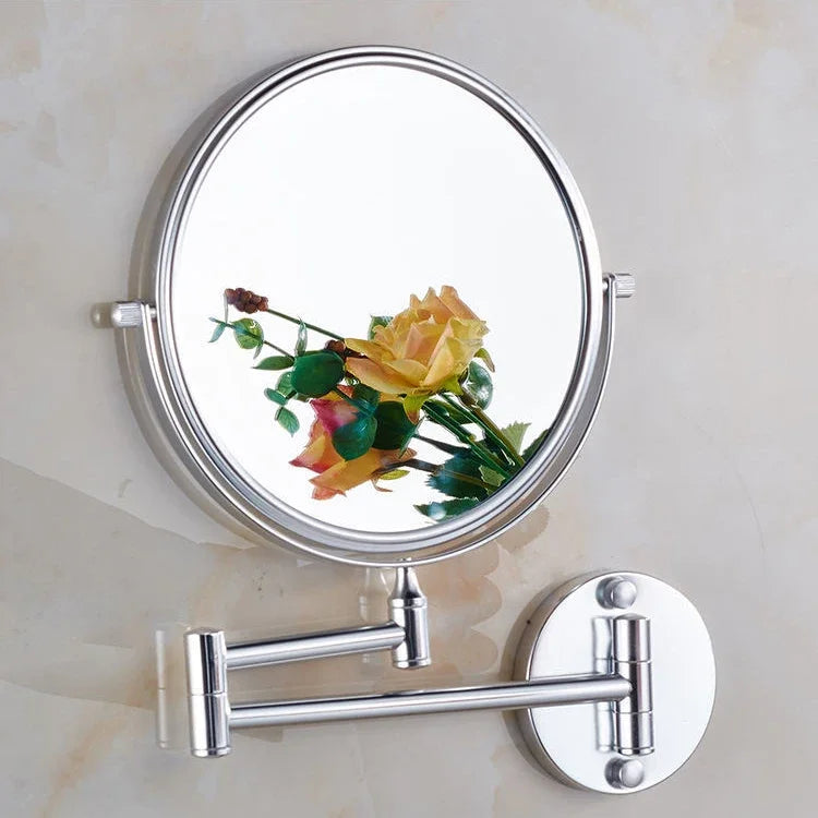 Rose Gold Touch On Led Folding Bathroom Mirror
