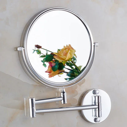 Rose Gold Touch On Led Folding Bathroom Mirror