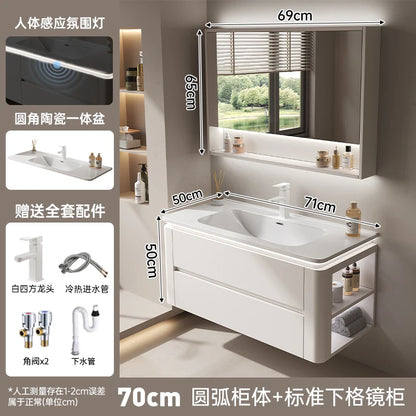 Led Light Ensuite Bathroom Cabinet Basin Designs Mirror