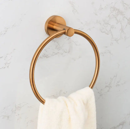 Bathroom Hardware 304 Stainless Steel Rose Gold Towel